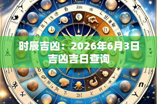 时辰吉凶:2026年6月3日吉凶吉日查询