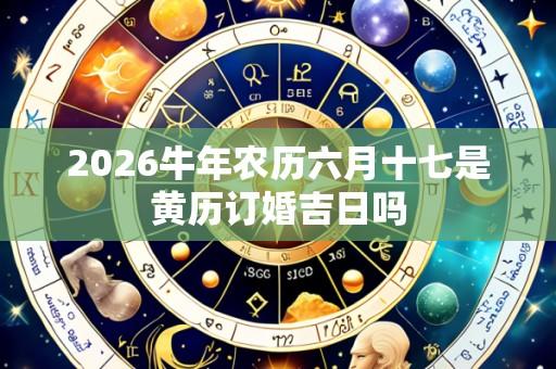 2026牛年农历六月十七是黄历订婚吉日吗
