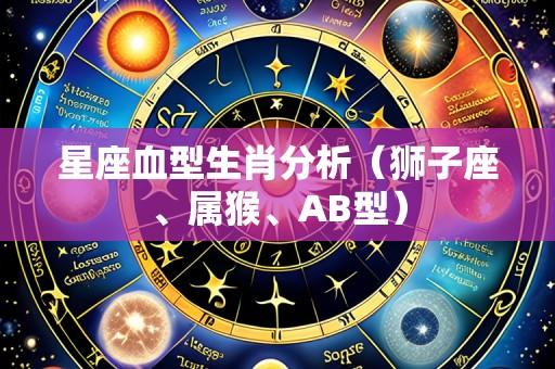 星座血型生肖分析(狮子座、属猴、AB型)