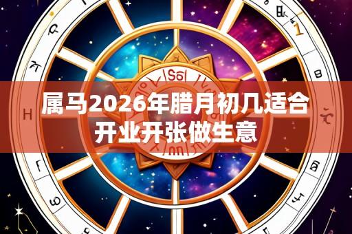 属马2026年腊月初几适合开业开张做生意