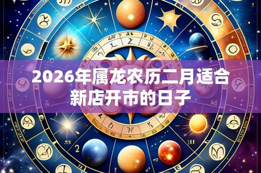 2026年属龙农历二月适合新店开市的日子