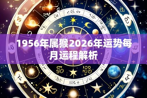 1956年属猴2026年运势每月运程解析