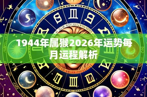 1944年属猴2026年运势每月运程解析