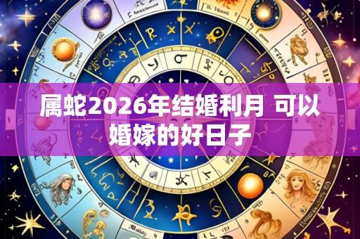 属蛇2026年结婚利月 可以婚嫁的好日子