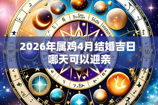 2026年属鸡4月结婚吉日 哪天可以迎亲