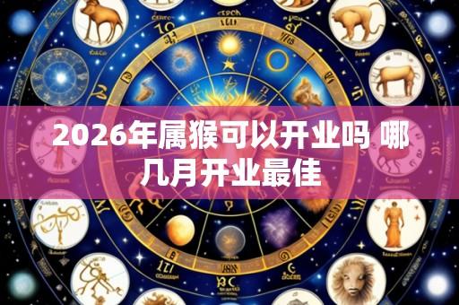2026年属猴可以开业吗 哪几月开业最佳