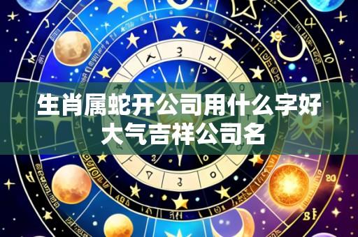 生肖属蛇开公司用什么字好 大气吉祥公司名