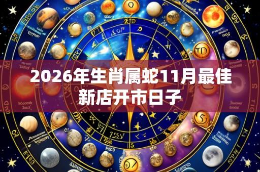 2026年生肖属蛇11月最佳新店开市日子