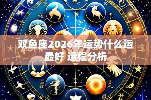 双鱼座2026年运势什么运最好 运程分析