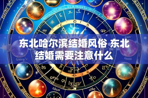 东北哈尔滨结婚风俗 东北结婚需要注意什么