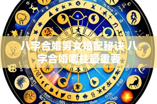 八字合婚男女婚配秘诀 八字合婚哪柱最重要