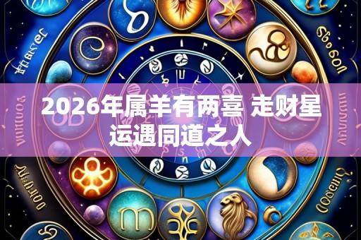 2026年属羊有两喜 走财星运遇同道之人