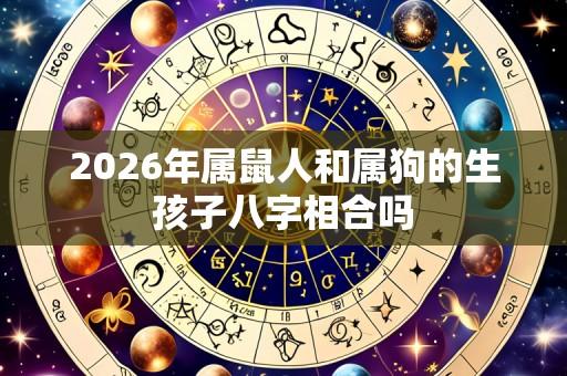 2026年属鼠人和属狗的生孩子八字相合吗