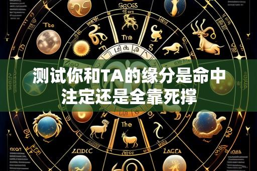 测试你和TA的缘分是命中注定还是全靠死撑