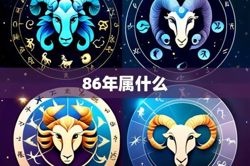 86年属什么
