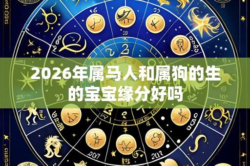 2026年属马人和属狗的生的宝宝缘分好吗