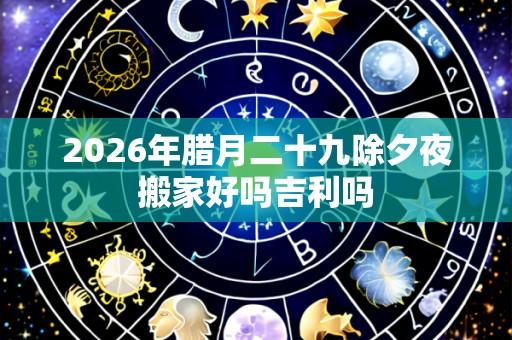 2026年腊月二十九除夕夜搬家好吗吉利吗