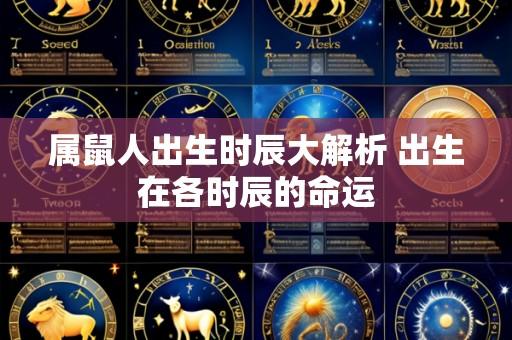 属鼠人出生时辰大解析 出生在各时辰的命运