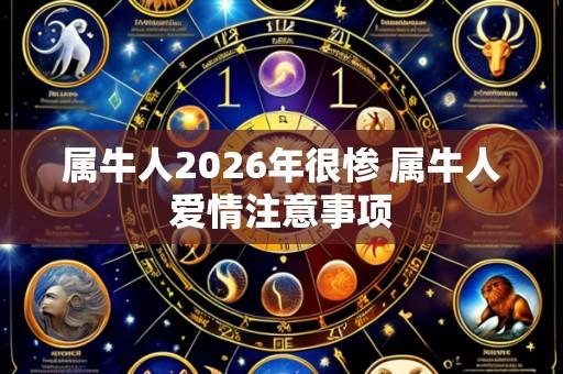 属牛人2026年很惨 属牛人爱情注意事项