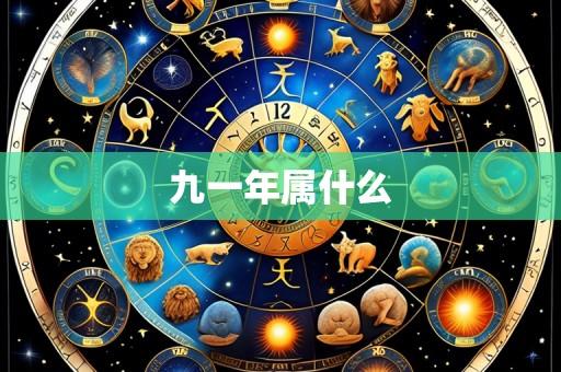 九一年属什么