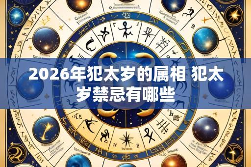 2026年犯太岁的属相 犯太岁禁忌有哪些
