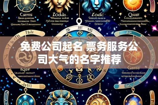 免费公司起名 票务服务公司大气的名字推荐