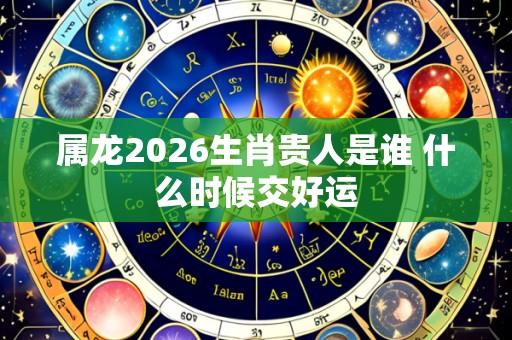 属龙2026生肖贵人是谁 什么时候交好运