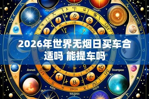 2026年世界无烟日买车合适吗 能提车吗