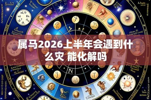 属马2026上半年会遇到什么灾 能化解吗