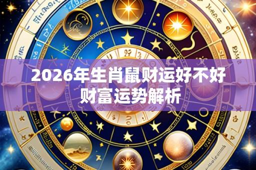 2026年生肖鼠财运好不好 财富运势解析