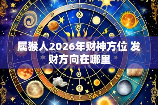 属猴人2026年财神方位 发财方向在哪里