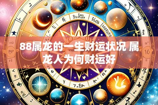 88属龙的一生财运状况 属龙人为何财运好