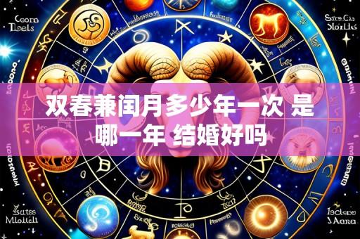 双春兼闰月多少年一次 是哪一年 结婚好吗