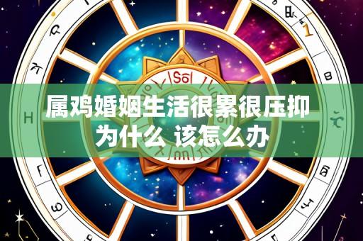 属鸡婚姻生活很累很压抑 为什么 该怎么办