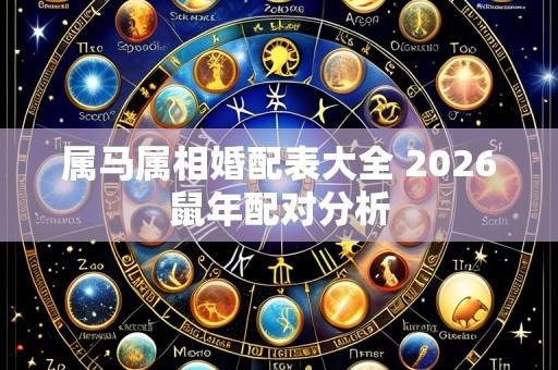 属马属相婚配表大全 2026鼠年配对分析