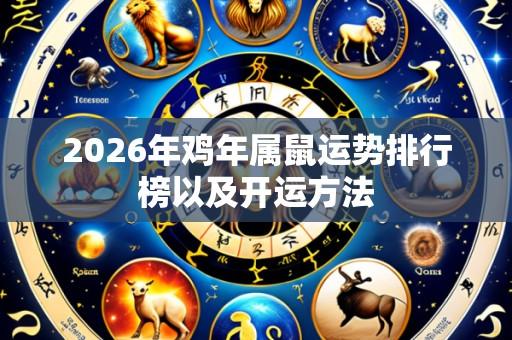 2026年鸡年属鼠运势排行榜以及开运方法