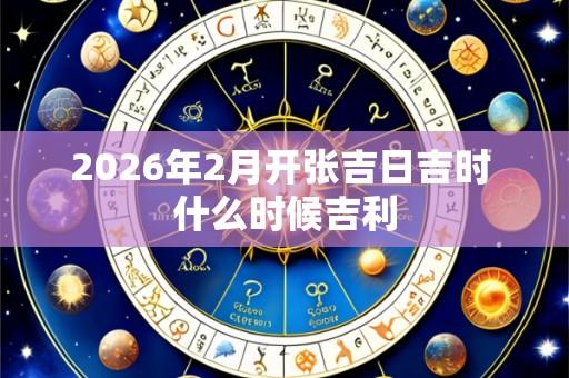 2026年2月开张吉日吉时 什么时候吉利