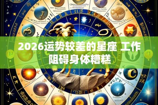 2026运势较差的星座 工作阻碍身体糟糕