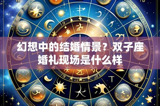 幻想中的结婚情景?双子座婚礼现场是什么样