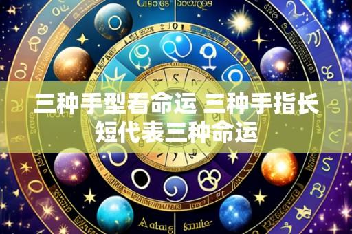 三种手型看命运 三种手指长短代表三种命运