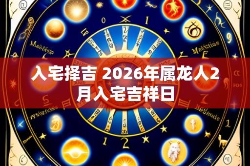 入宅择吉 2026年属龙人2月入宅吉祥日