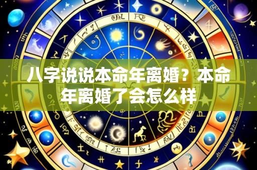 八字说说本命年离婚？本命年离婚了会怎么样