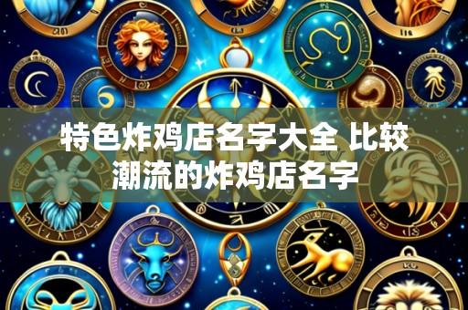 特色炸鸡店名字大全 比较潮流的炸鸡店名字