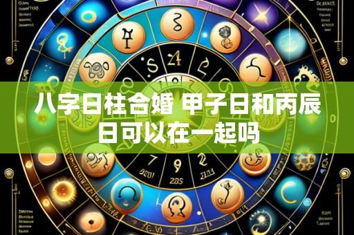 八字日柱合婚 甲子日和丙辰日可以在一起吗