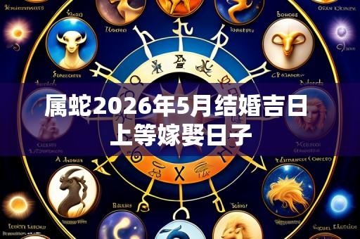 属蛇2026年5月结婚吉日 上等嫁娶日子