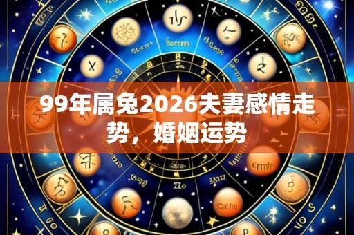 99年属兔2026夫妻感情走势,婚姻运势