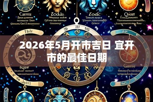 2026年5月开市吉日 宜开市的最佳日期