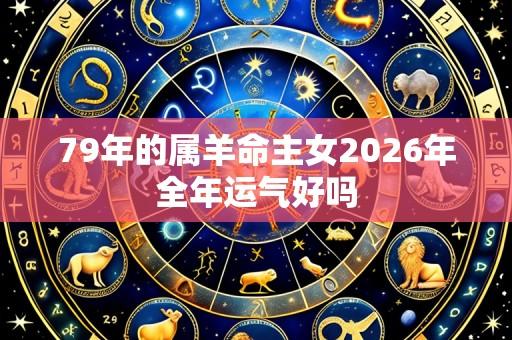 79年的属羊命主女2026年全年运气好吗