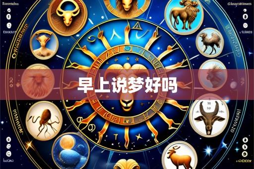 早上说梦好吗