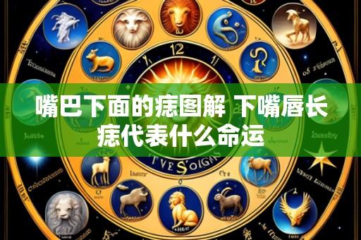 嘴巴下面的痣图解 下嘴唇长痣代表什么命运